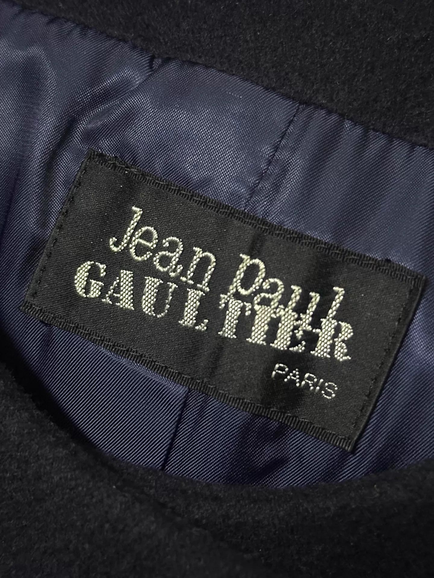 Jean Paul Gaultier JPG 2000s Collarless Folded Lapel Long Coat Size L / US 10 / IT 46 - 4 Thumbnail