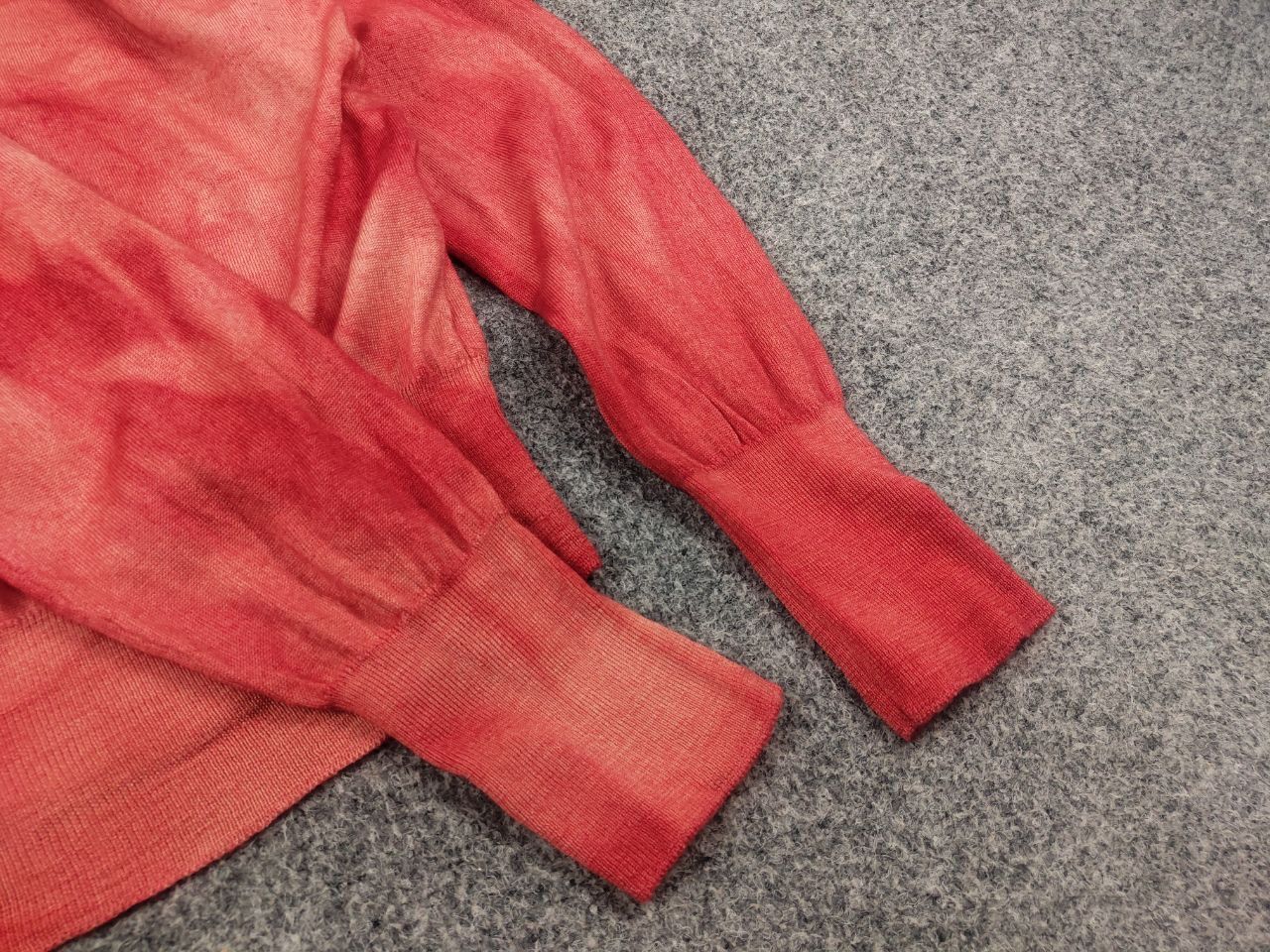 Designer Scaglione Design merino x cashmere garment dyed red sweater Size M / US 6-8 / IT 42-44 - 9 Thumbnail