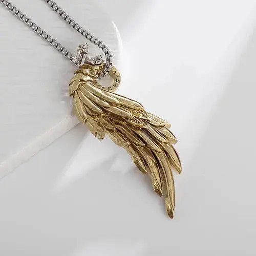 Jewelry × Vintage Golden Angel Wings Necklace Size ONE SIZE - 4 Thumbnail