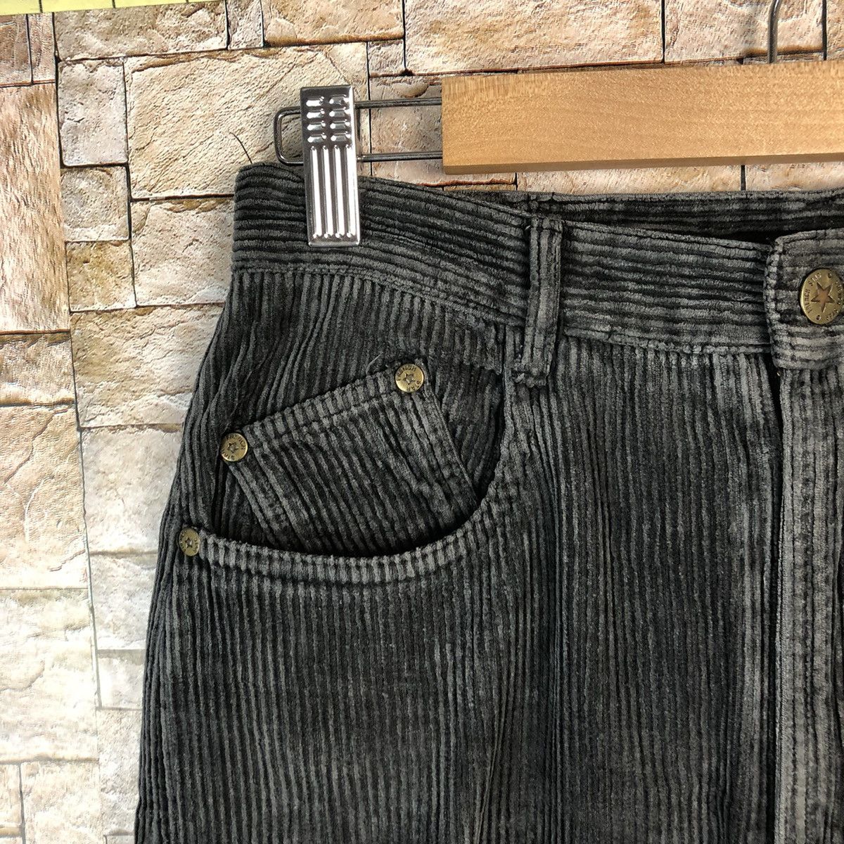 Japanese Brand Japanese Brand Black Conduroy Pants #A1033 Size 26" / US 2 / IT 38 - 7 Thumbnail