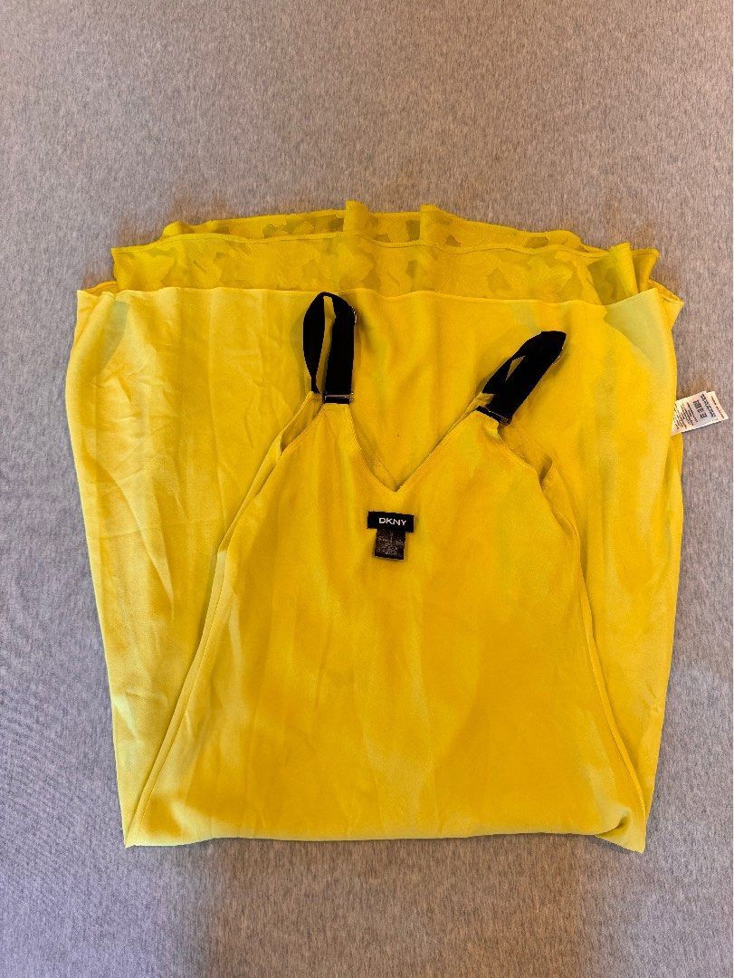 DKNY DKNY NEON YELLOW MAXIS DRESS SIZE 0 Size XXS / US 00 / IT 34 - 9 Thumbnail