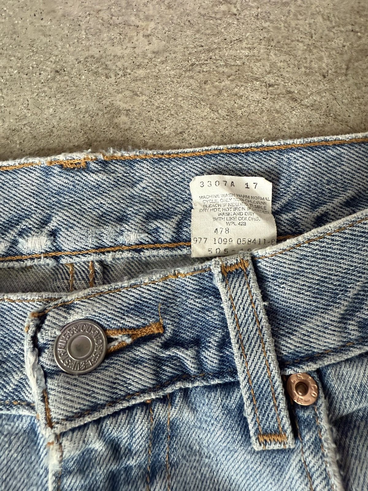 Levi's VINTAGE LEVI’S HOMEMADE DOUBLE KNEE CARPENTER JEANS PANTS Size US 32 / EU 48 - 3 Thumbnail