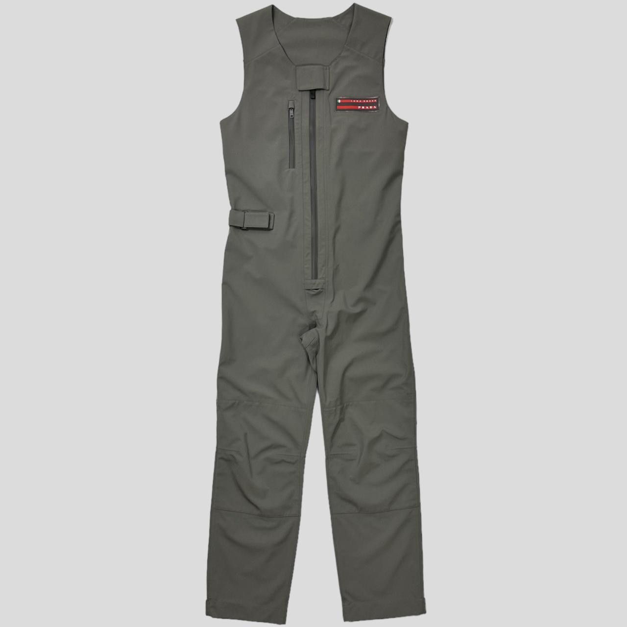 image of Prada Luna Rossa Weatherproof Taped Seam Overalls - M/l in Grey, Men's (Size 30)