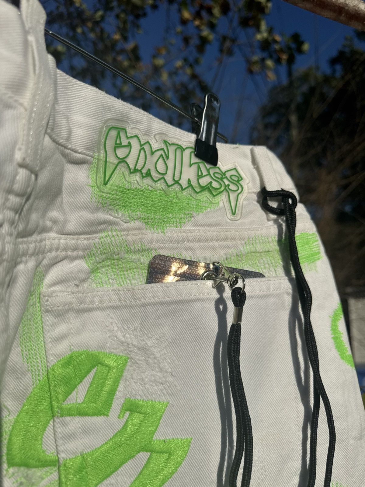 Endless NEW ENDLESS DENIM “Green on White” Size 34 Size US 34 / EU 50 - 8 Thumbnail