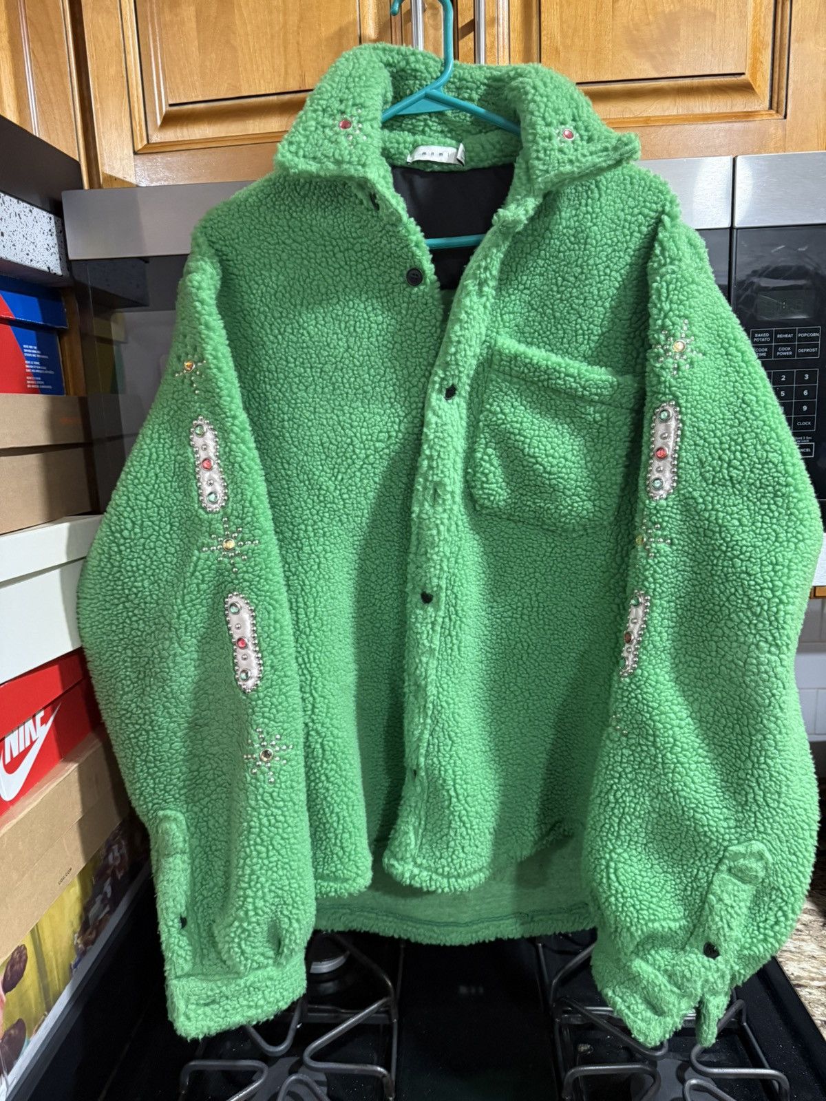 MNML MNML Sherpa Green Jacket Size Medium Size US M / EU 48-50 / 2 - 1 Thumbnail