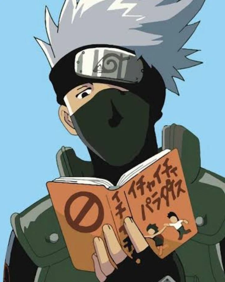 Anime × Japanese Brand Naruto Shippuden Kakashi Big Print Official Anime Tees Size US L / EU 52-54 / 3 - 5 Thumbnail