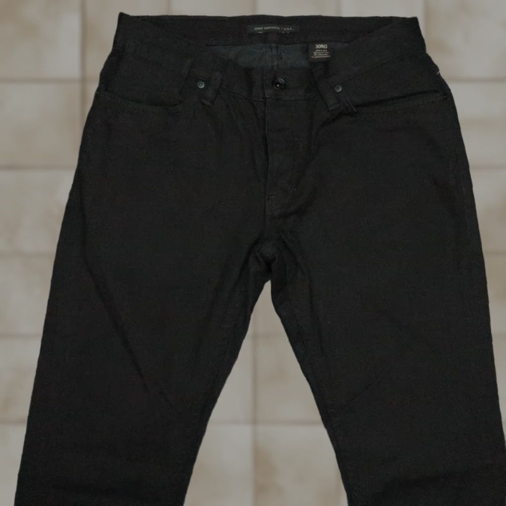 John Varvatos John Varvatos Jeans Mens 30x33 Black Bowery Slim Straight 5 Pocket Denim Size US 30 / EU 46 - 1 Thumbnail