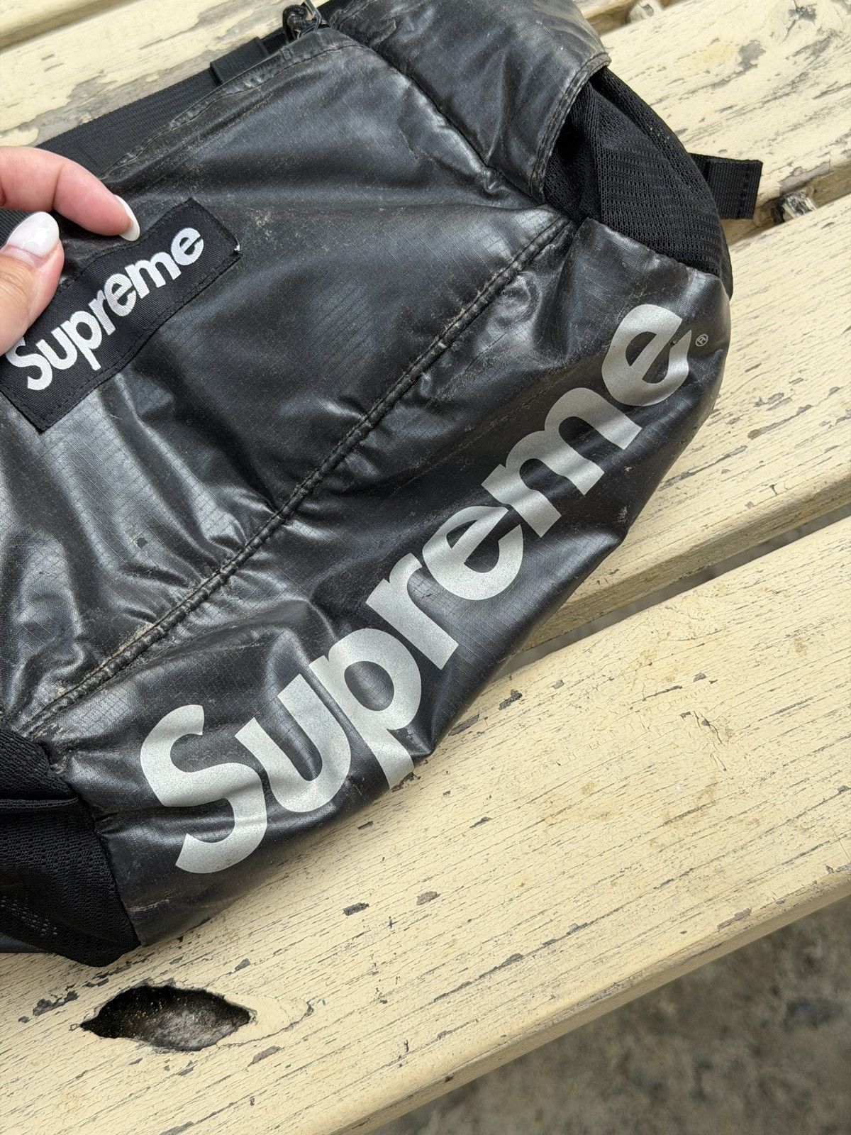 Supreme Supreme Black Cordura Waist Crossbody Bag Size ONE SIZE - 4 Thumbnail