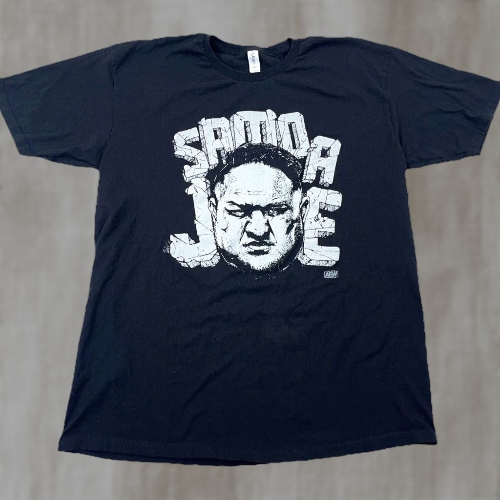 Vintage VINTAGE AEW Samoa Joe Shirt Men XL Black White T-Shirt Adult Size 90s Concert Wrestling Mens Size US XL / EU 56 / 4 - 1 Thumbnail