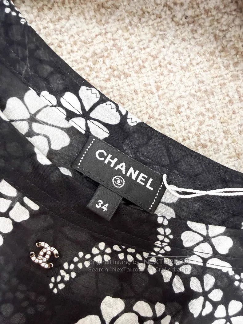 Chanel Chanel Wavy double C short sleeves Size XXS / US 00 / IT 34 - 4 Thumbnail
