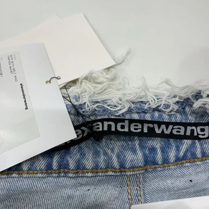 Alexander Wang Alexander Wang SS22 Distressed Denim Shorts - Size 25" / US 0 / IT 36 - 5 Thumbnail