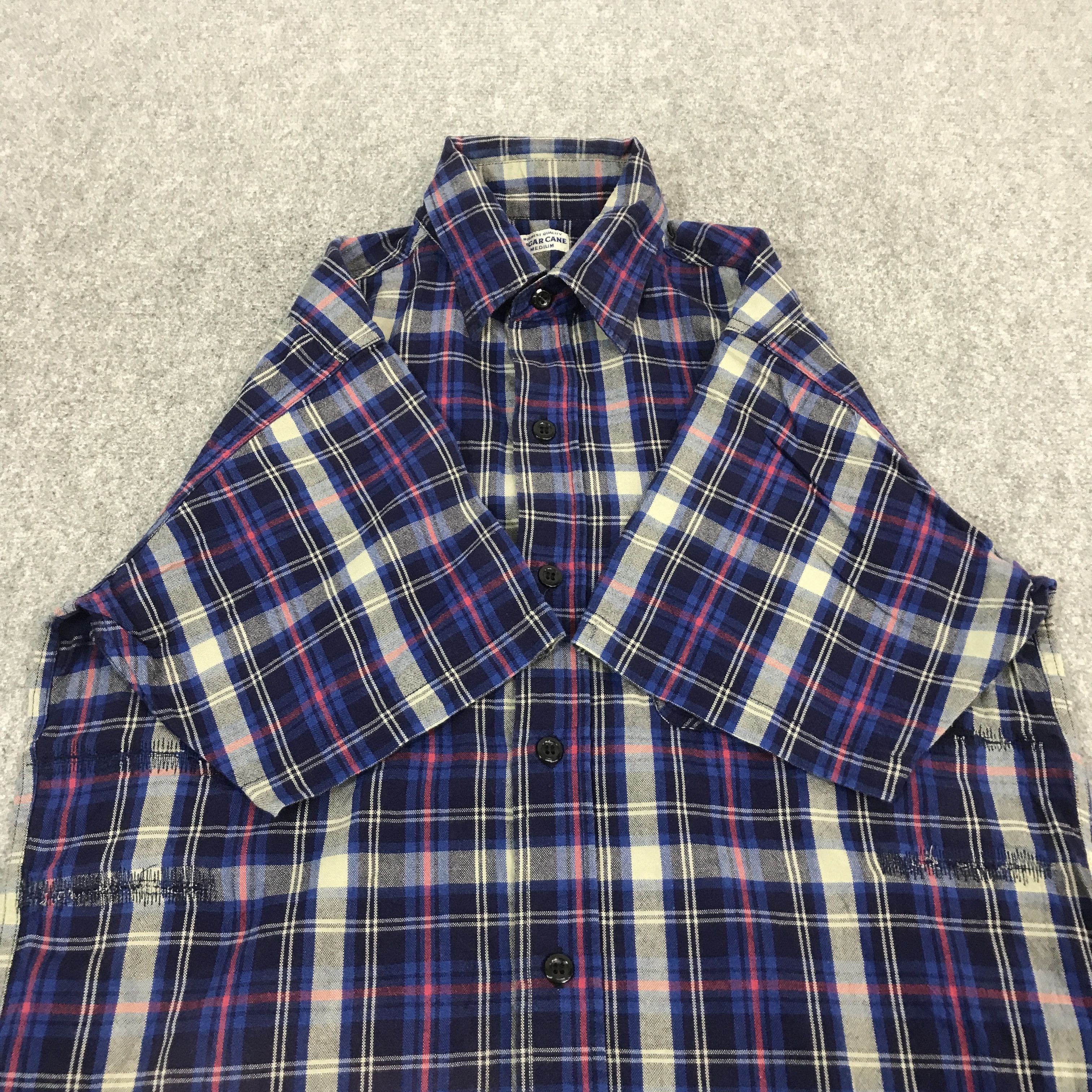 Toyo Enterprises SUGAR CANE TARTAN DESIGN BUTTON UP SHIRTS Size US M / EU 48-50 / 2 - 8 Thumbnail