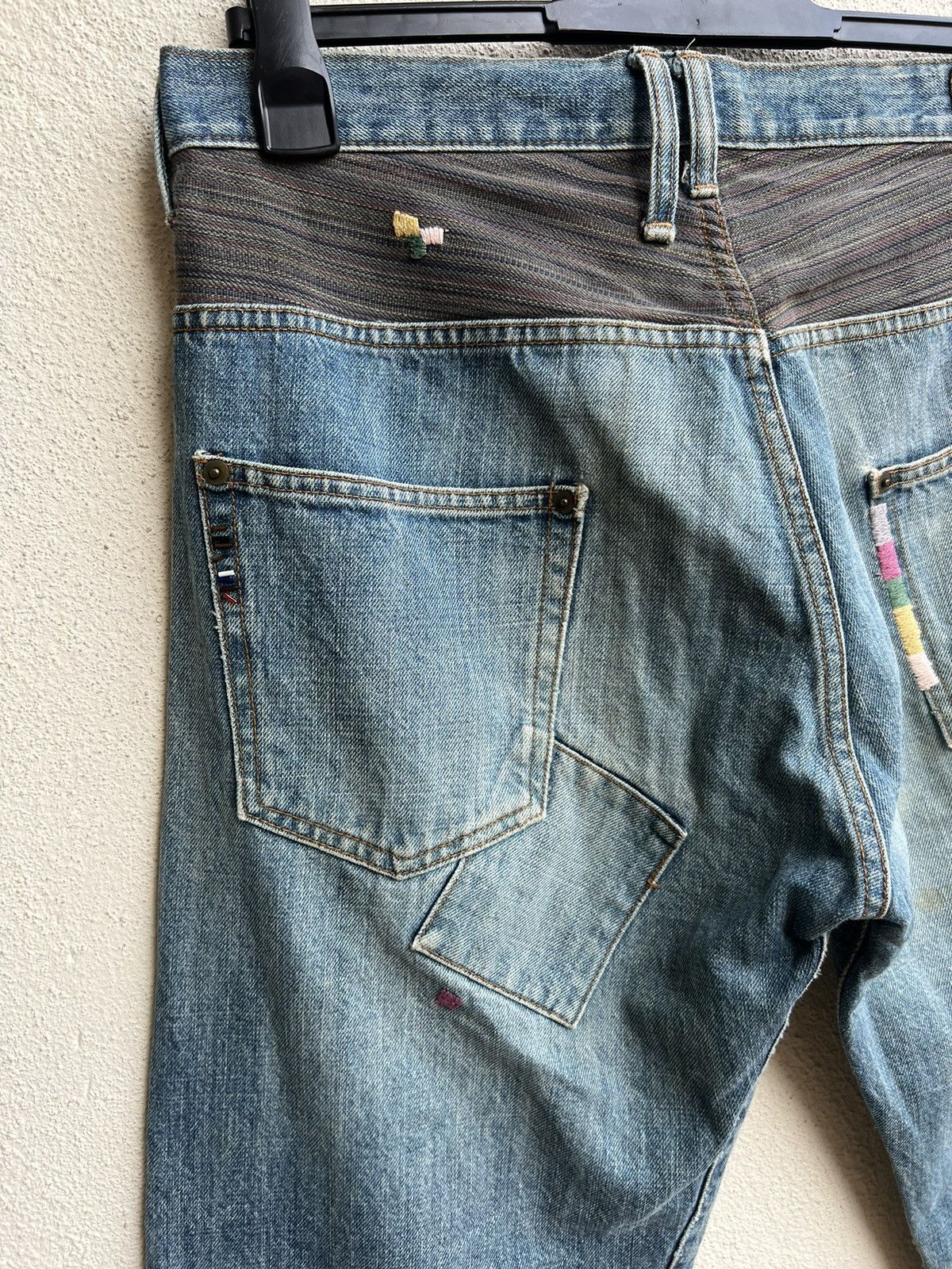 wjk SHAPEL Japan Embroidery Decorated Patchwork Distressed Size US 34 / EU 50 - 16 Thumbnail