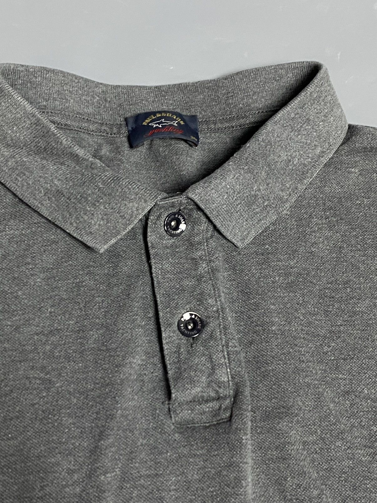 Paul & Shark Paul & Shark Yachting Polo Shirt 3XL Fit XL Grey Long Sleeve Size US XXL / EU 58 / 5 - 5 Thumbnail