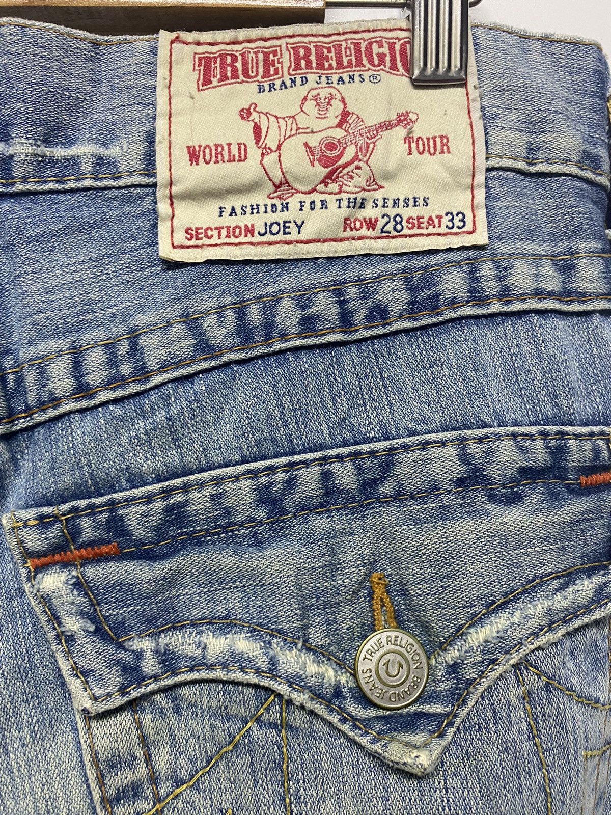 True Religion True Religion Distressed Denim Jeans Bootcut Pant Sec. Joey Size US 32 / EU 48 - 11 Thumbnail