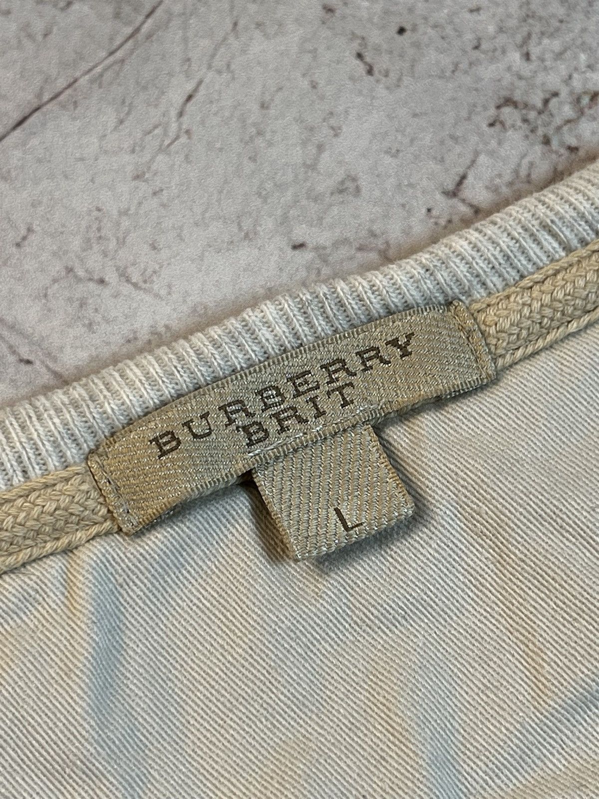 Burberry × Vintage Burberry Brit sweatshirt size l Size US L / EU 52-54 / 3 - 3 Thumbnail