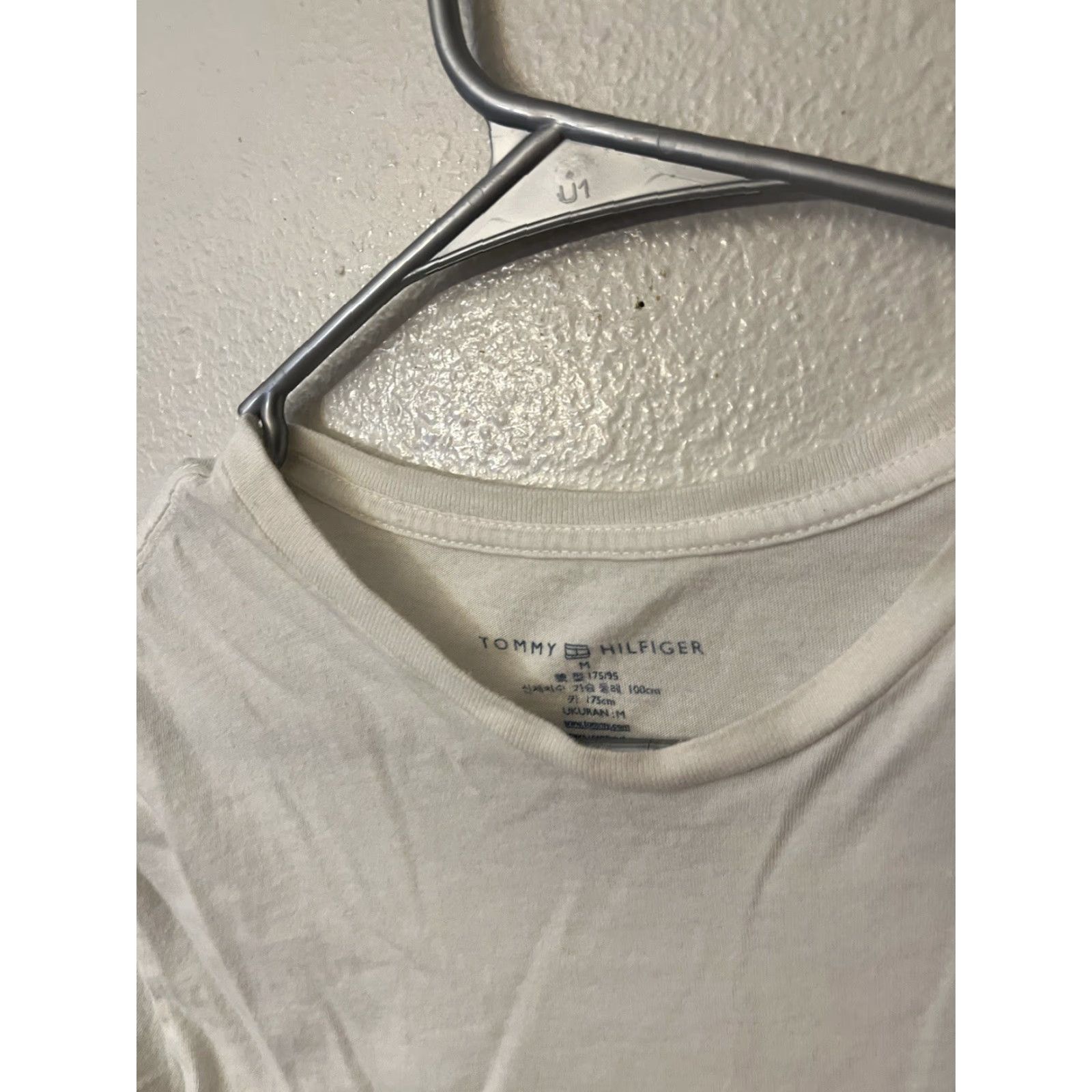 Tommy Hilfiger Tommy Hilfiger Sleep Shirt White Tee Short Sleeve Crew Neck Cotton Blend Regular Mens M White Classic Sleepwear Shirt Size US M / EU 48-50 / 2 - 2 Thumbnail