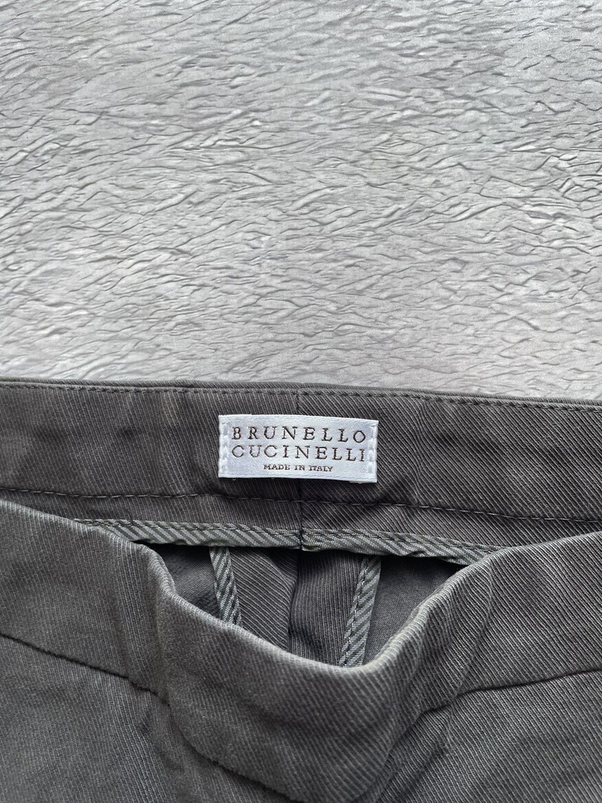 Brunello Cucinelli Luxury Pants Brunello Cucinelli Gray Cotton Made In Italy Size 27" / US 4 / IT 40 - 6 Thumbnail