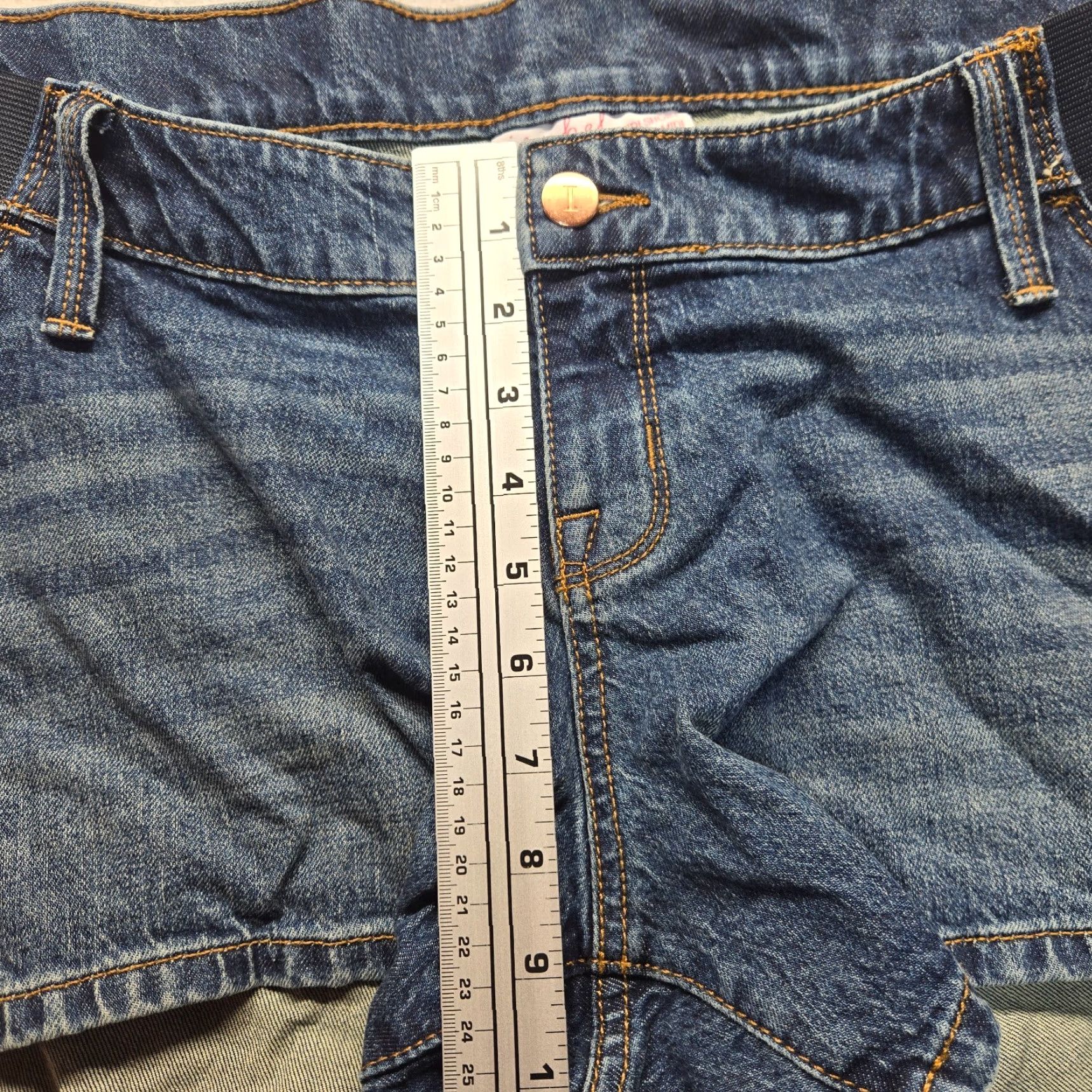 Denime Vintage Ingrid & Isabel Maternity Jean Shorts Women Size 12 Denim Midi Stretch Blue Casual Size 34" / US 12 / IT 48 - 6 Thumbnail