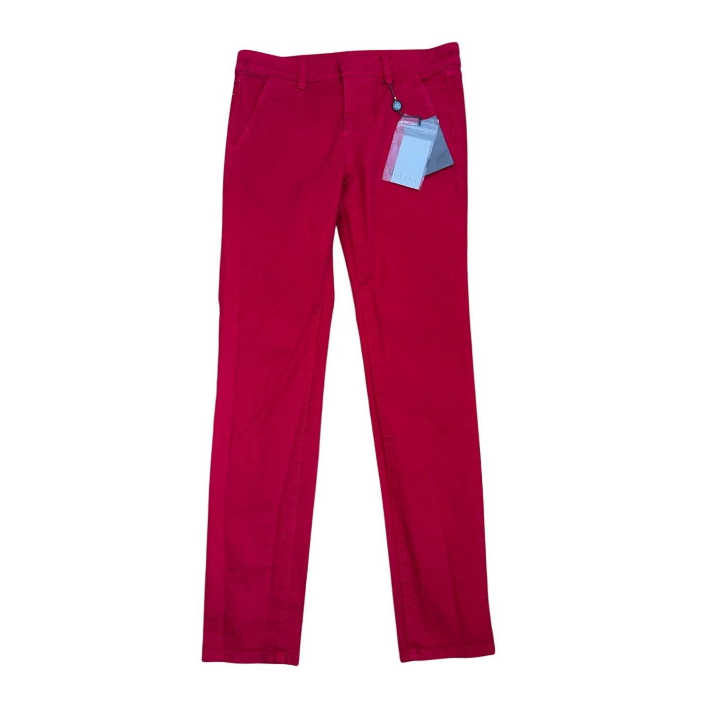 Alexander McQueen Alexander McQueen NWT Pink Women's Cigarette Trousers Size 28" / US 6 / IT 42 - 1 Thumbnail