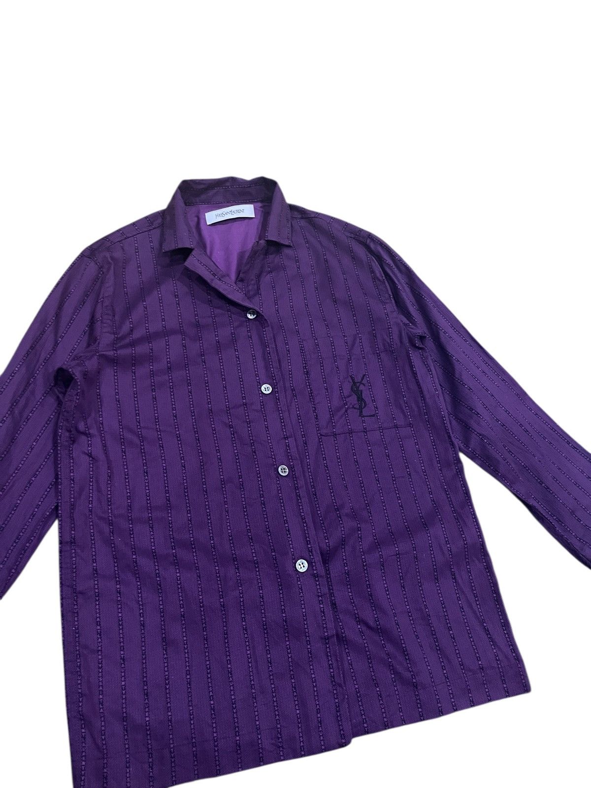 Yves Saint Laurent YvesSaintLaurent full print button upp Size M / US 6-8 / IT 42-44 - 6 Thumbnail
