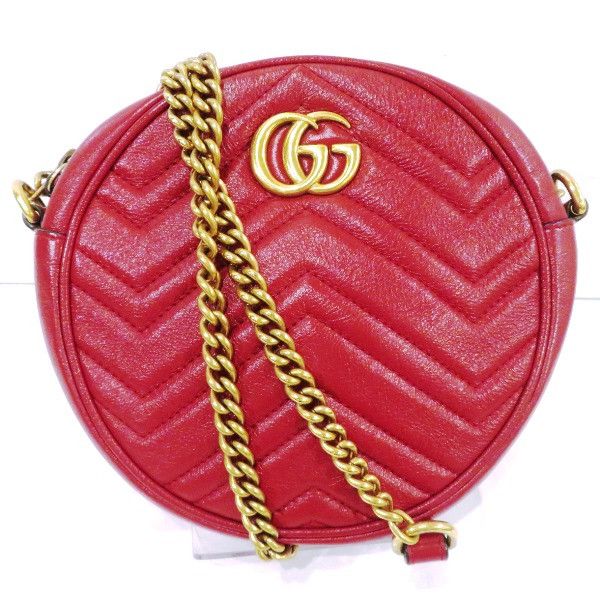 Gucci Gucci Gucci GG Marmont Leather Shoulder Bag 550154 Leather Crossbody Bag 550154 in Great Condition Size ONE SIZE - 1 Thumbnail