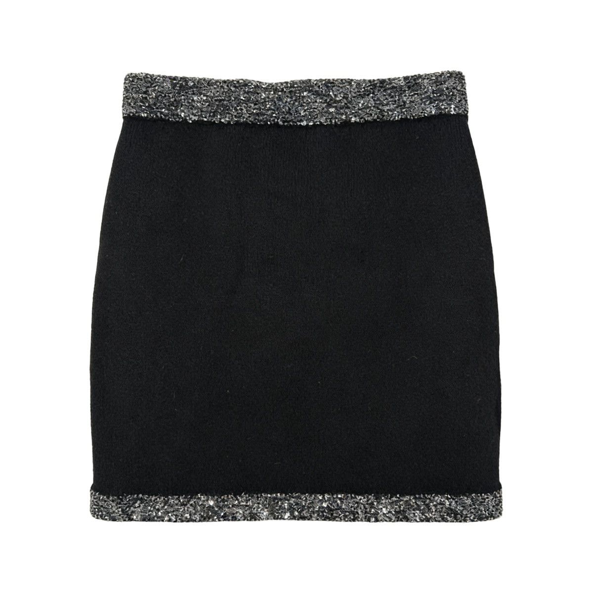 Miu Miu Miu Miu SS23 Black Logo Casual Mini Skirt K26WX Size 27" / US 4 / IT 40 - 2 Thumbnail