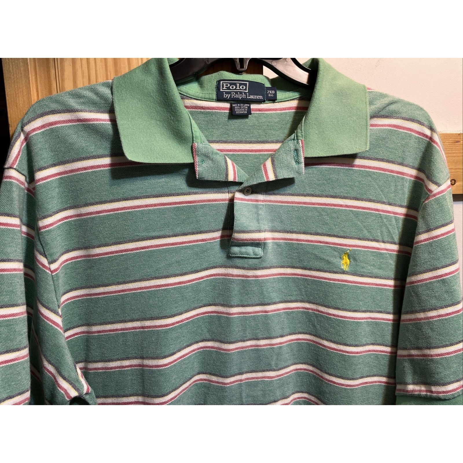 Polo Ralph Lauren Polo Ralph Lauren VTG Men’s 2XB Green Button Cotton Shirt Size US XXL / EU 58 / 5 - 5 Thumbnail