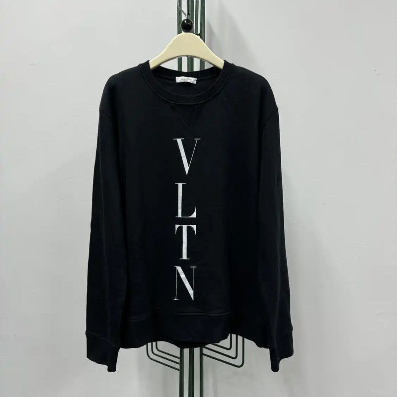 Valentino Valentino Black Long Sleeve Cotton Sweatshirt 0089 Size US L / EU 52-54 / 3 - 1 Thumbnail