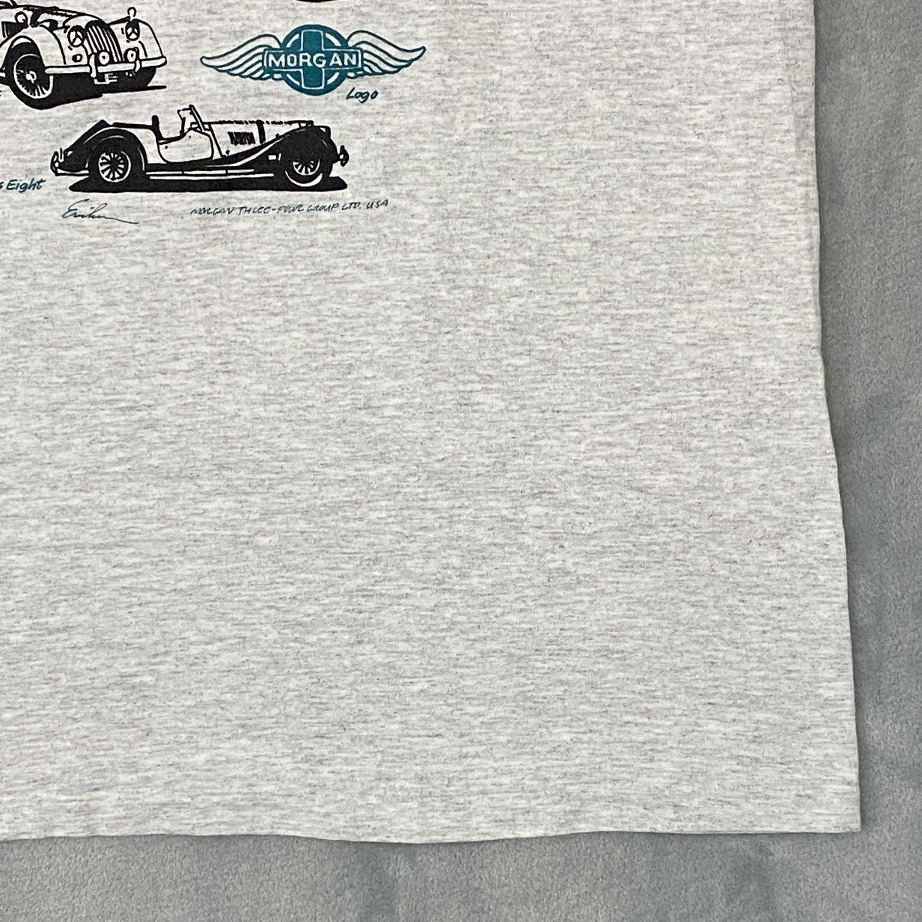 Vintage 80s Belton The HISTORY of MORGAN T Shirt Large Classic Cars Size US L / EU 52-54 / 3 - 8 Thumbnail