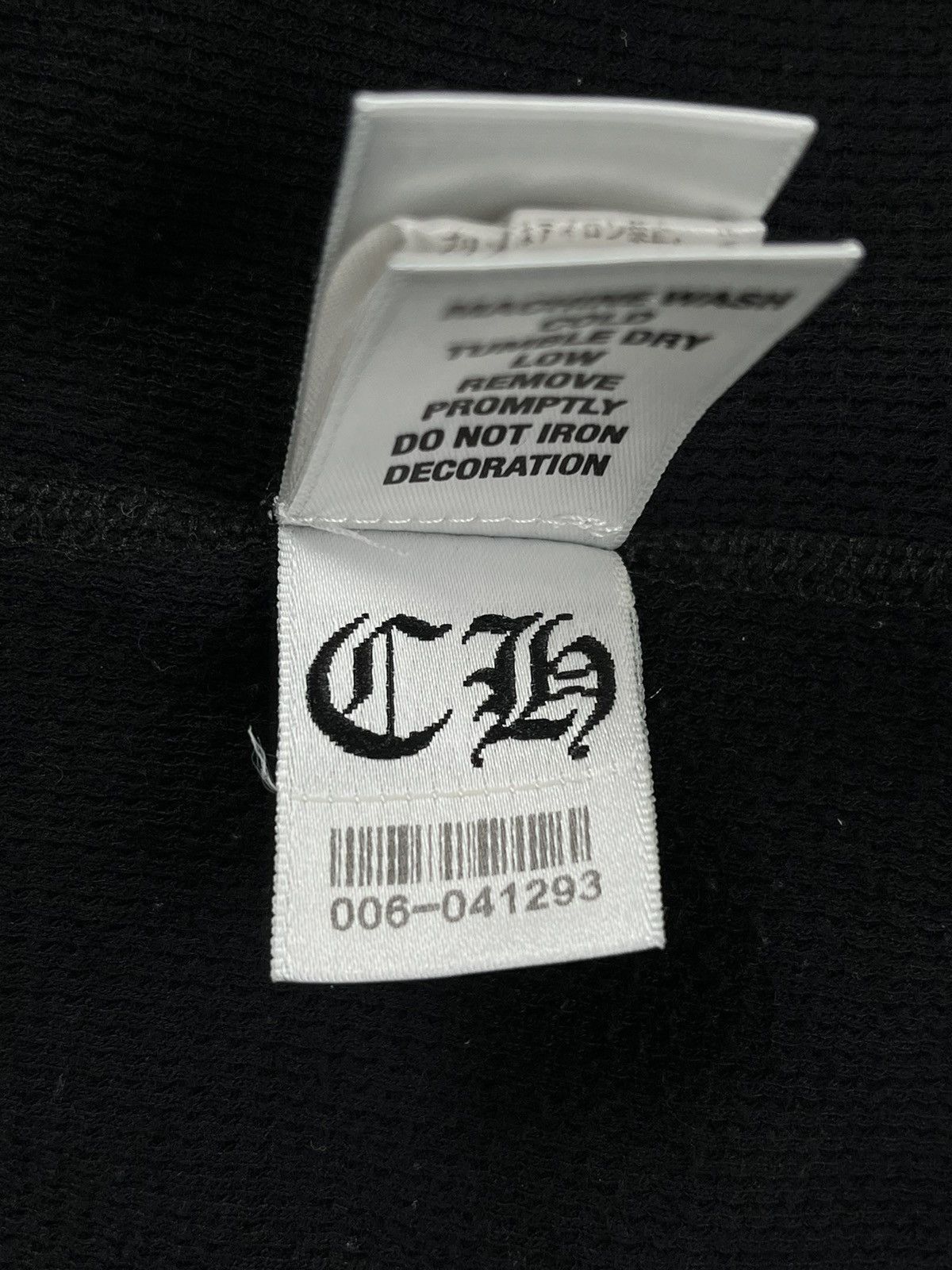 Chrome Hearts Chrome Hearts Tonal Plus Logo Thermal Longsleeve Tshirt Size US XS / EU 42 / 0 - 9 Thumbnail