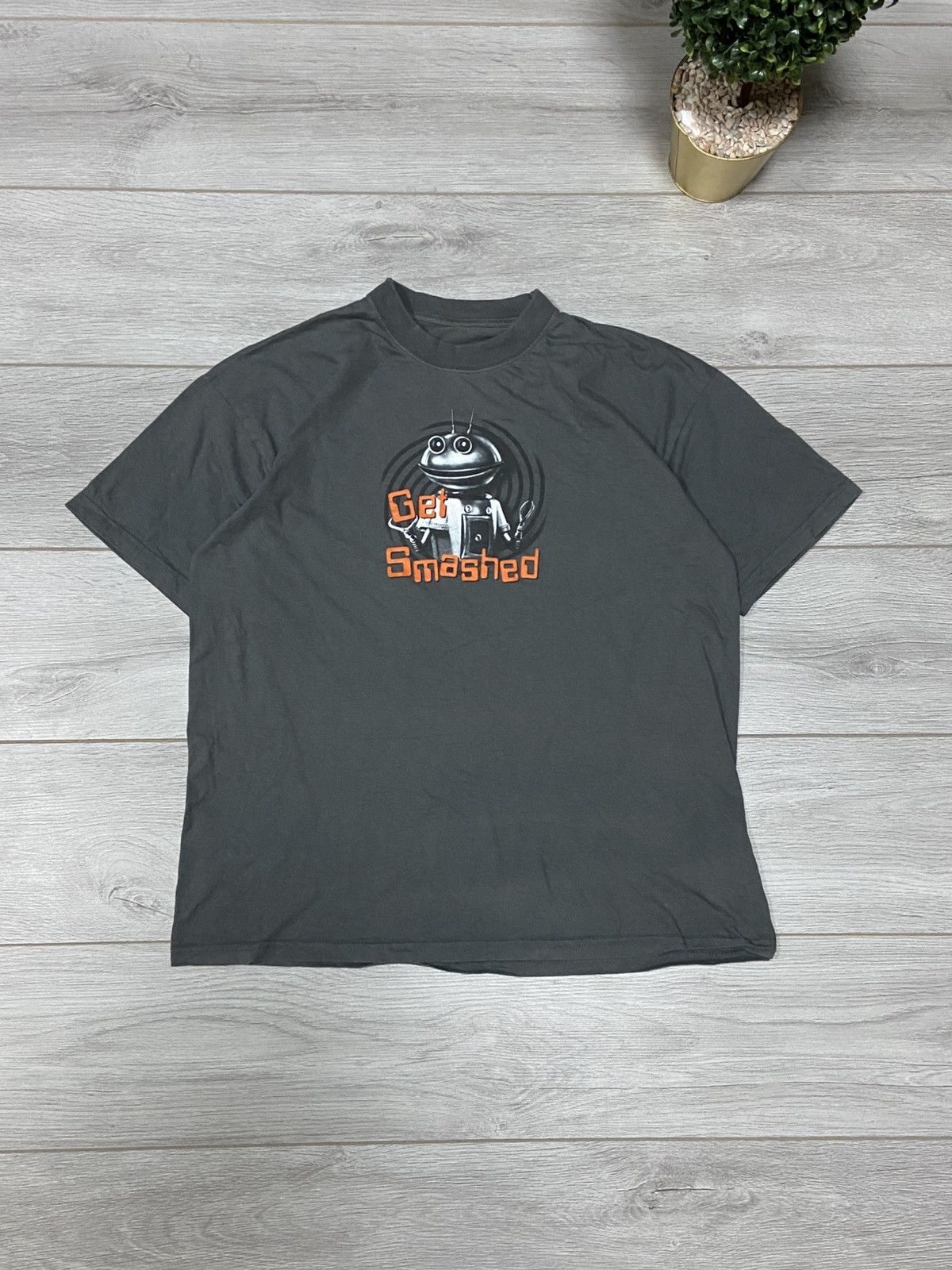 Cartoon Network Get smashed 🤖 robot Martian vintage t-shirt Size US L / EU 52-54 / 3 - 1 Thumbnail