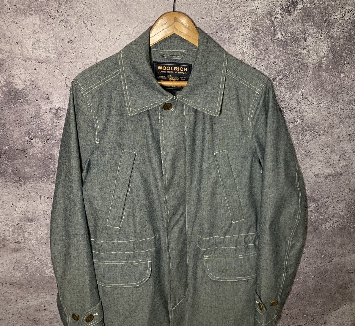 Vintage × Woolrich Woolen Mills Woolrich Wind Rain Parka Jacket Coat Size US M / EU 48-50 / 2 - 2 Thumbnail