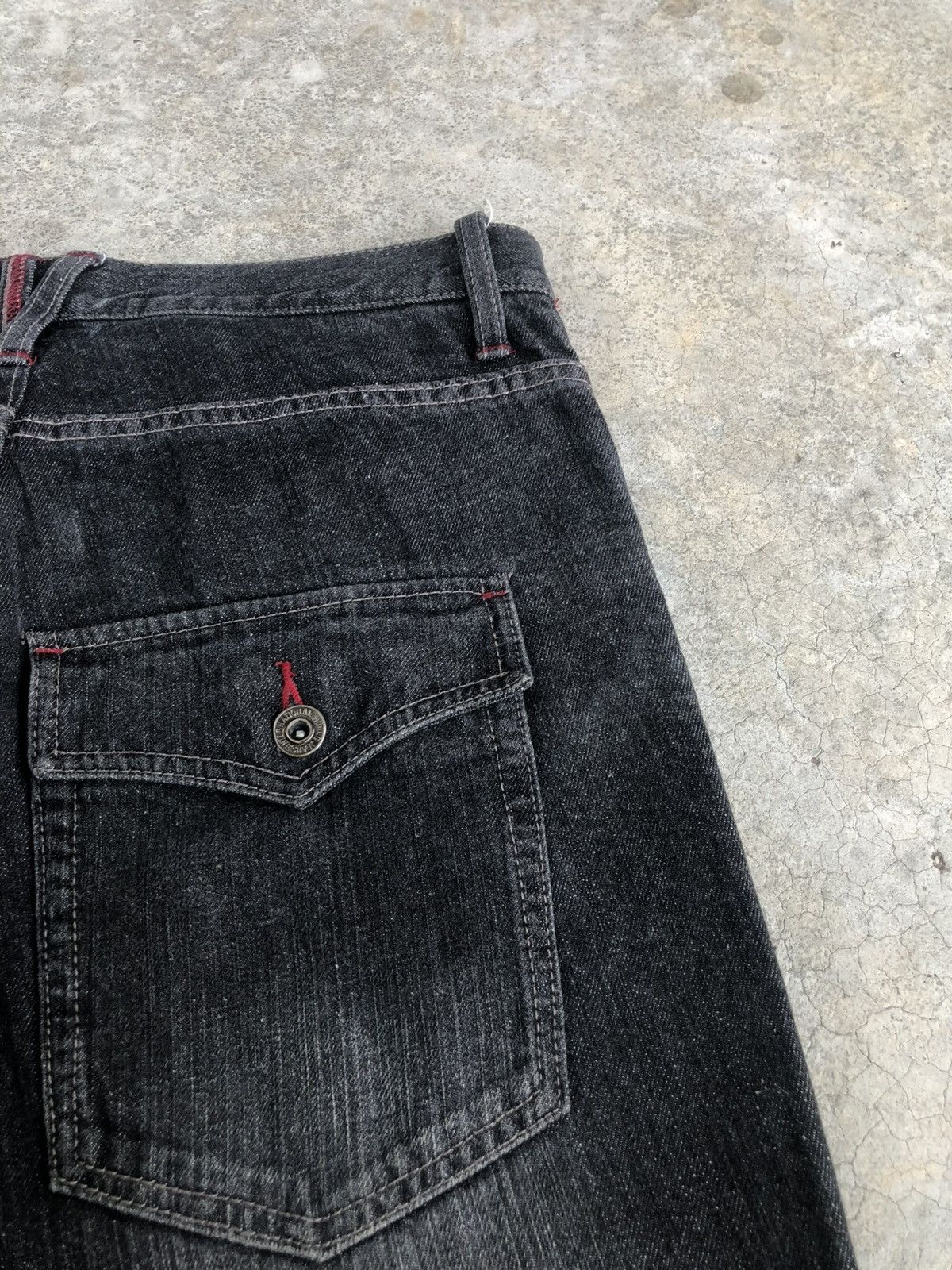 If Six Was Nine Japanese Barcedos Flared Jeans Bootcut Distressed Jeans Size US 31 - 15 Thumbnail