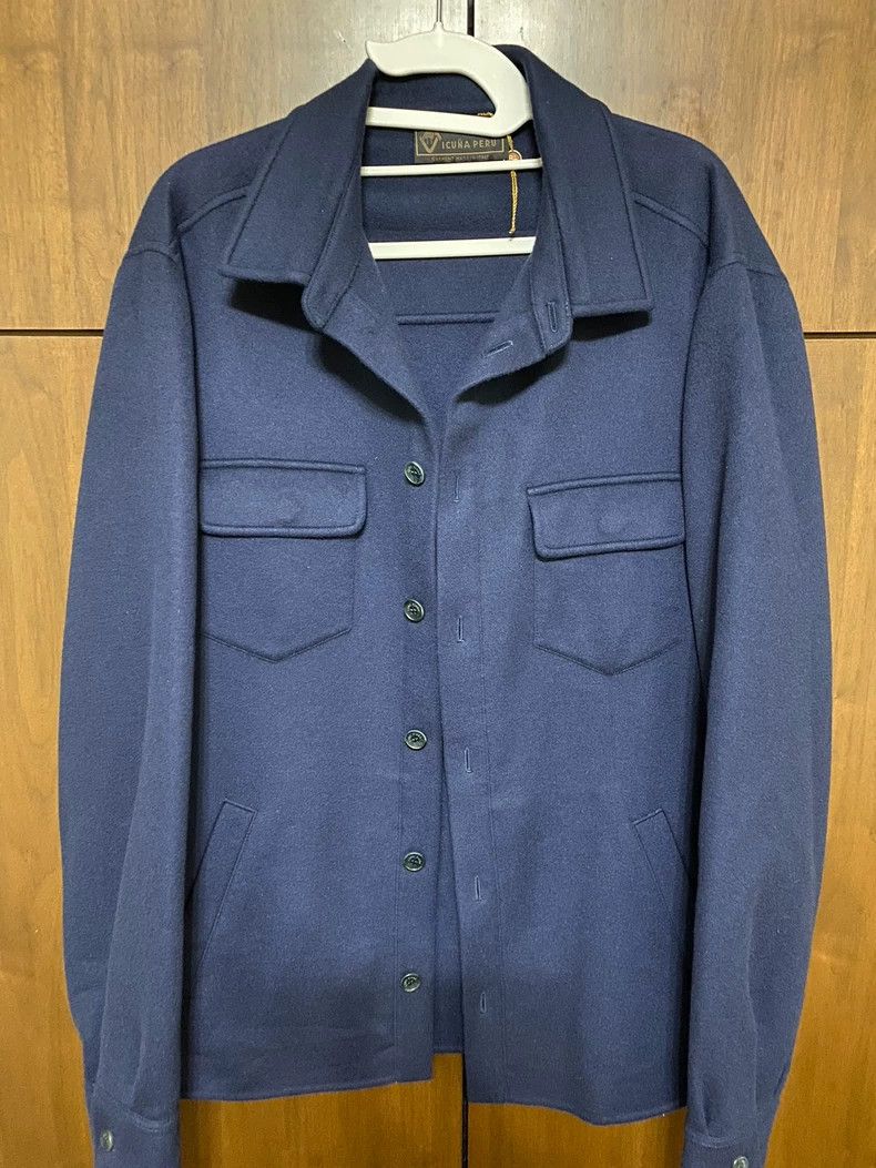 Loro Piana LORO PIANA Camel-hair shirt jacket Size US XL / EU 56 / 4 - 1 Thumbnail