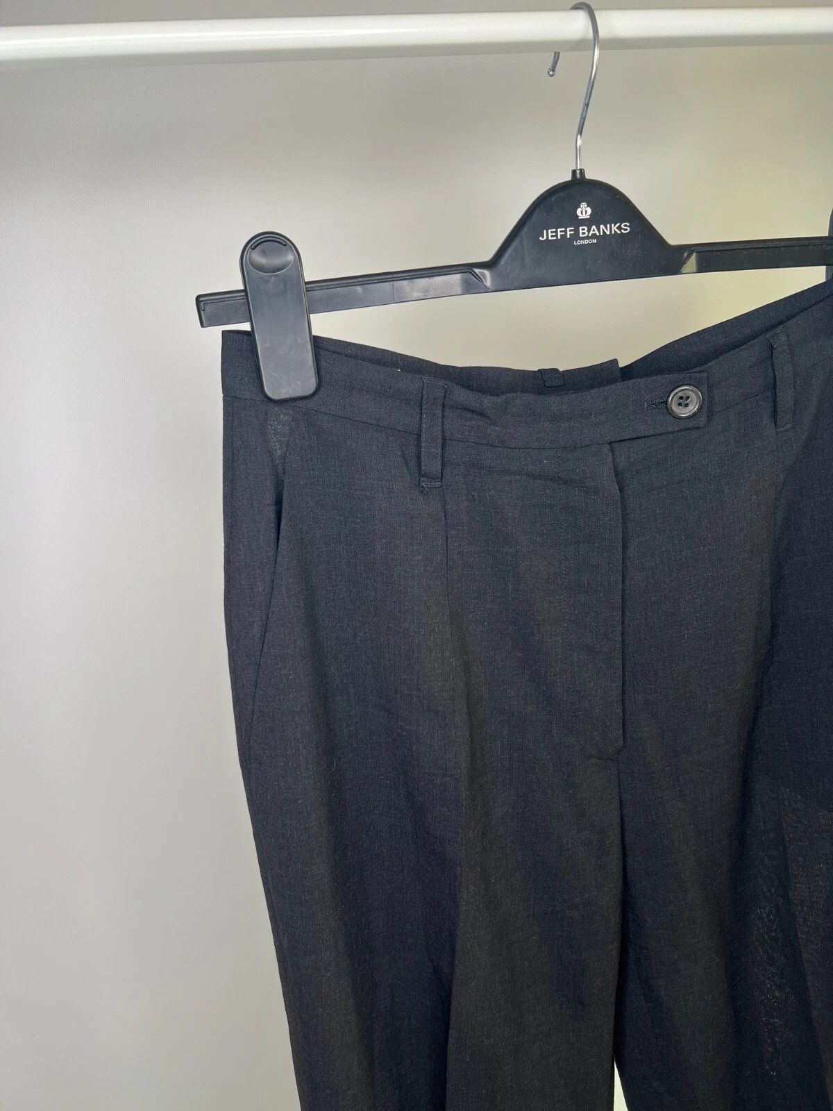 Jil Sander Vintage Jil Sander Women's Black Wool Trouser Pants Size 27" / US 4 / IT 40 - 4 Thumbnail