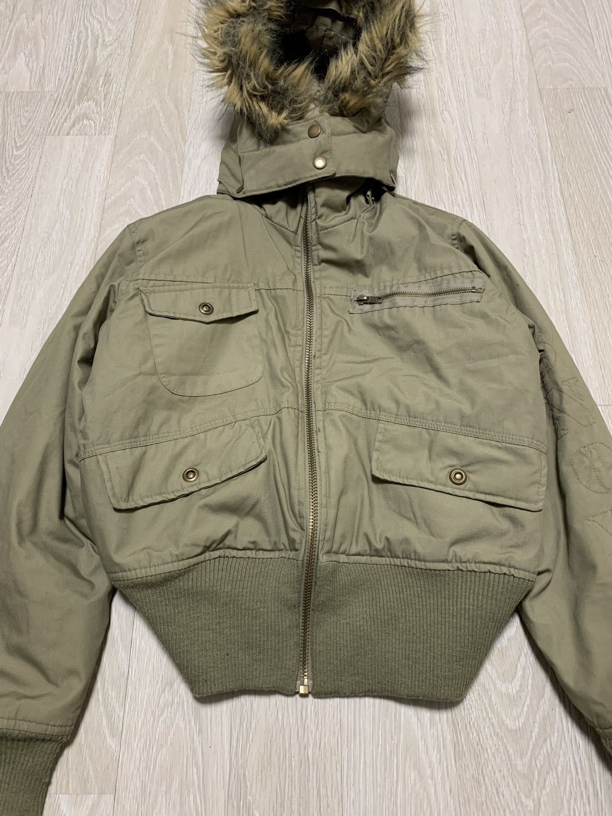 If Six Was Nine × Vintage Faux fur bomber jacket, y2k, vintage, streetwear, archive Size L / US 10 / IT 46 - 5 Thumbnail