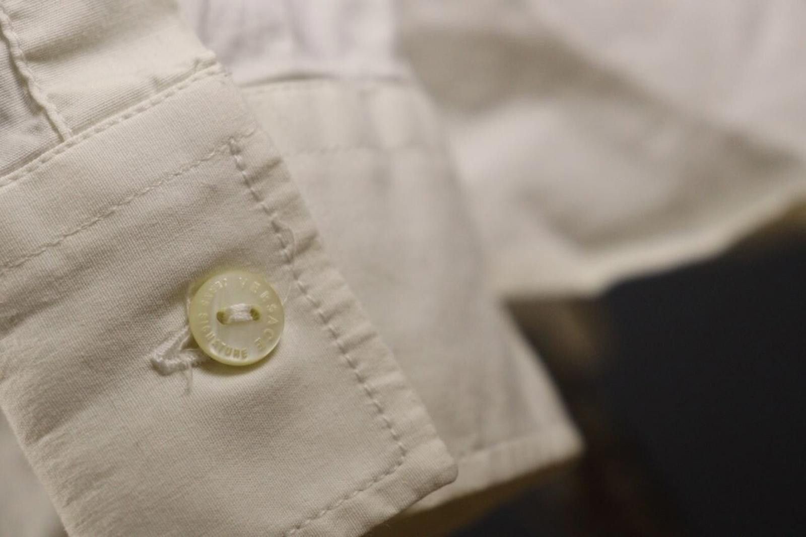 Versace Jeans Couture Versace Jeans Signature White Button Down Shirt Size L Size US L / EU 52-54 / 3 - 7 Thumbnail