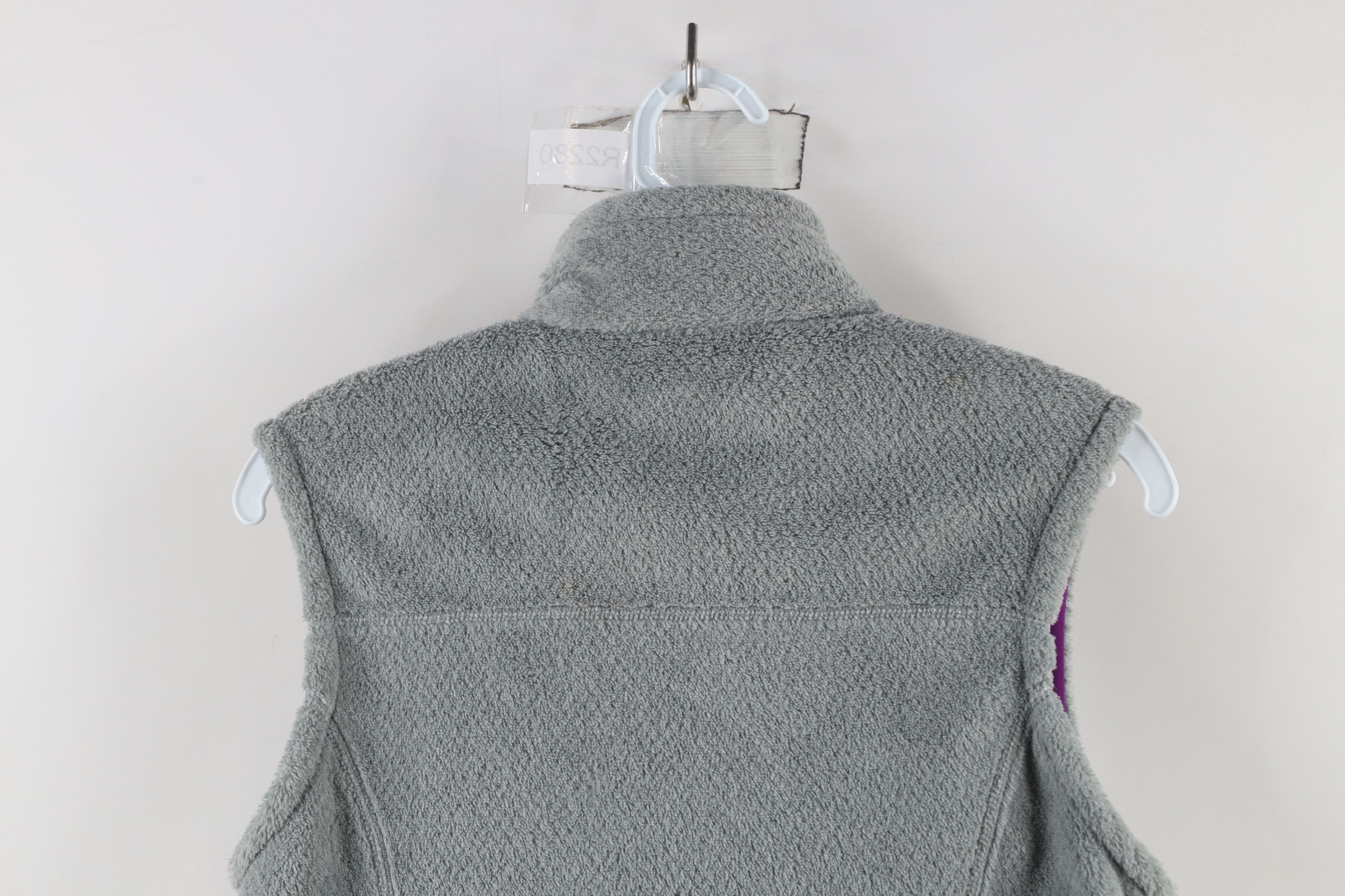 Patagonia × Vintage Patagonia Box Logo Re Tool Fleece Vest Jacket Gray Purple Size S / US 4 / IT 40 - 12 Thumbnail