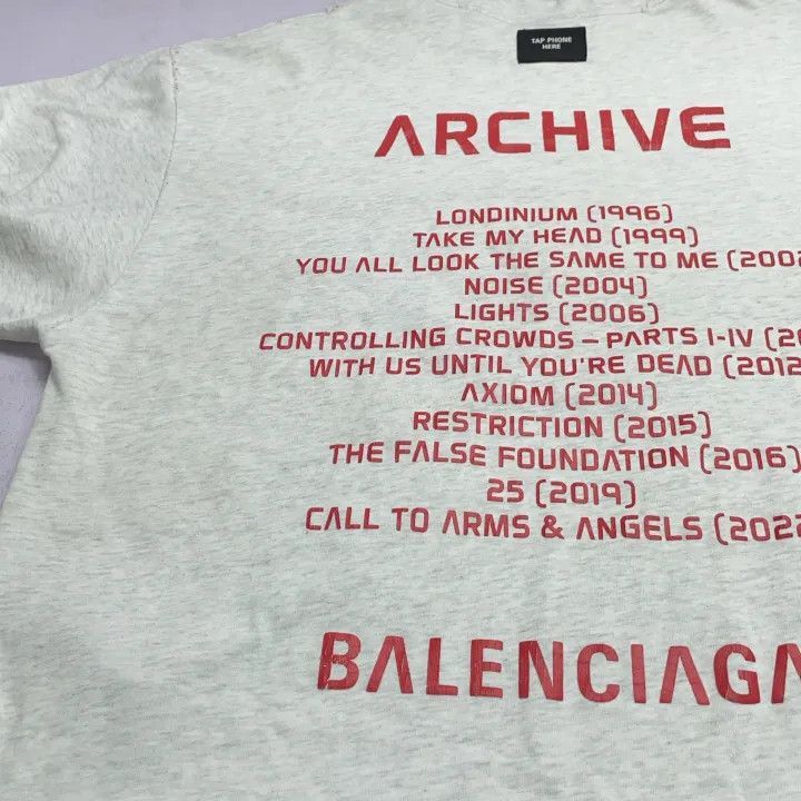Balenciaga Balenciaga Balenciaga Archive Series Long Sleeve TShirt -2 Size US S / EU 44-46 / 1 - 7 Thumbnail