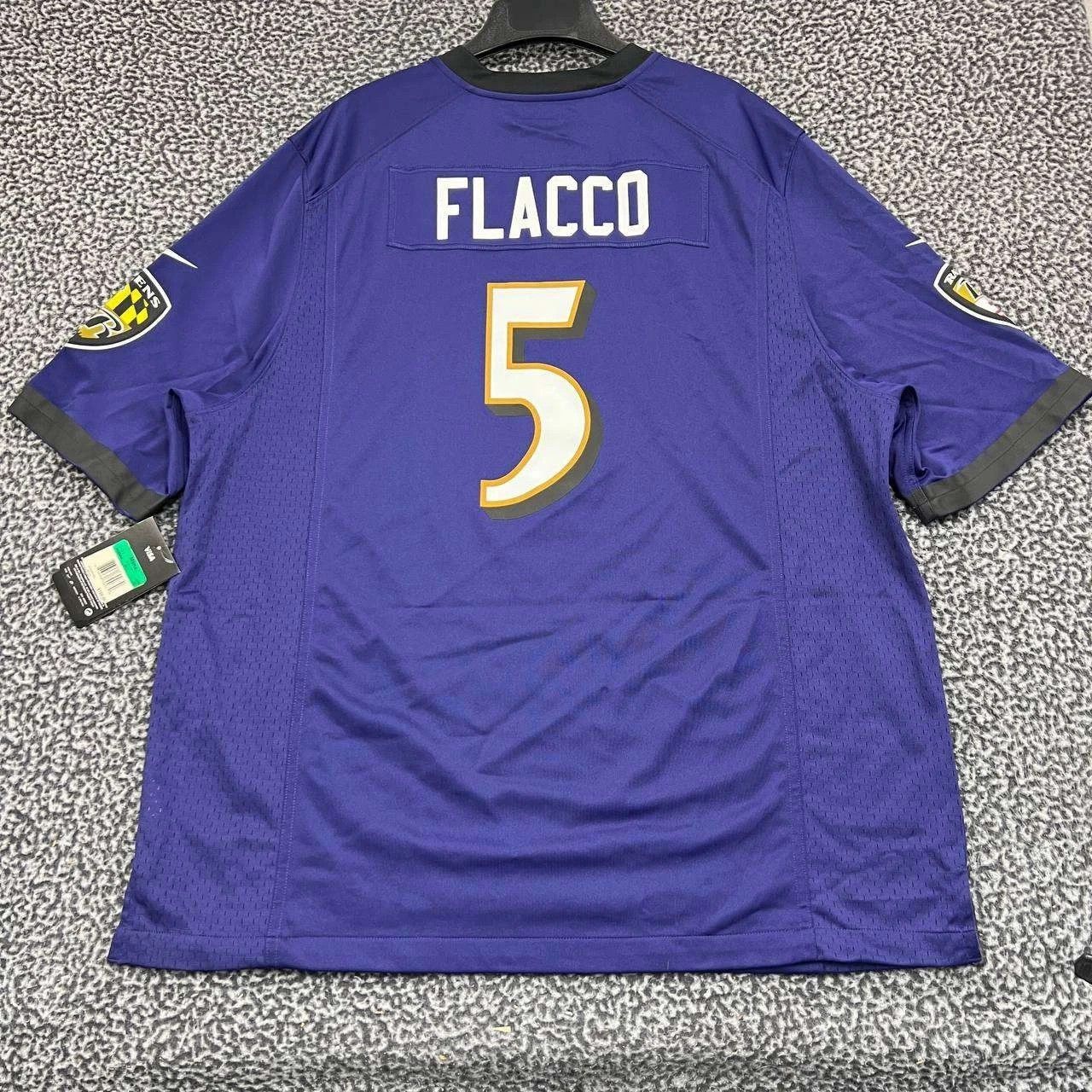 Nike Baltimore Ravens Flacco #5 Jersey Shirt Men Short Sleeve XL Size US XL / EU 56 / 4 - 2 Thumbnail