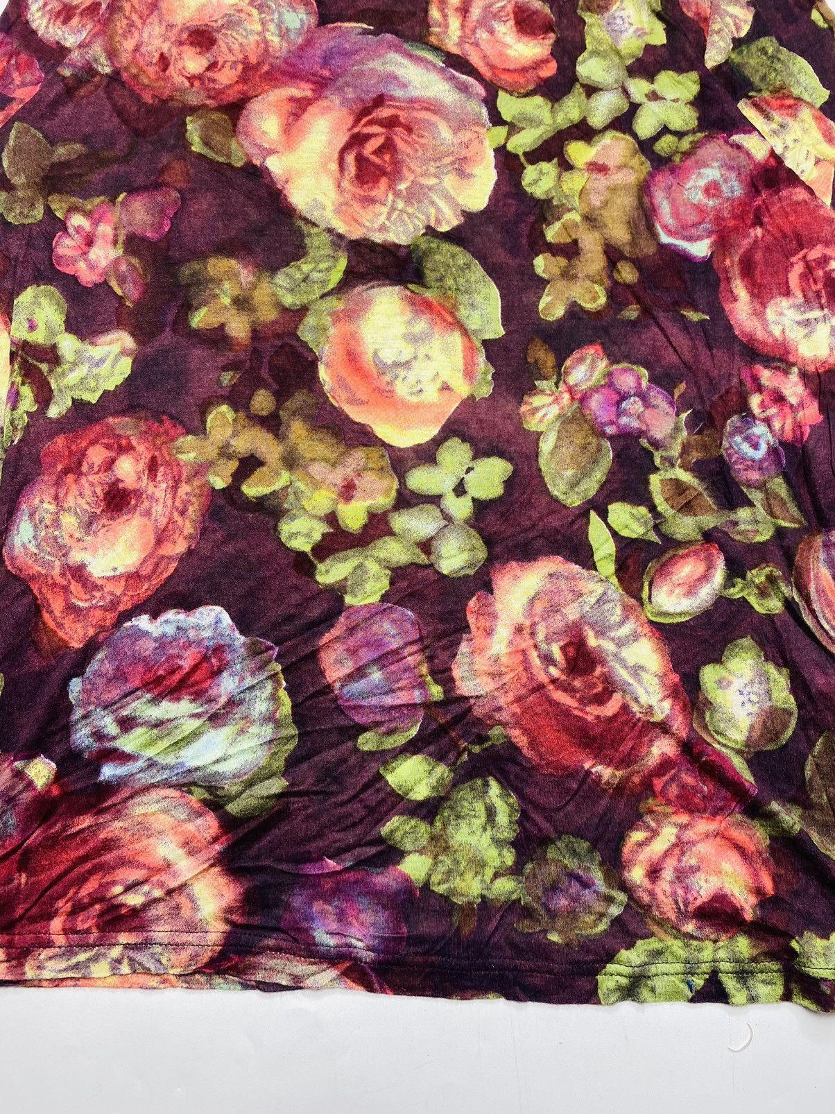 20471120 2000s Raku - Fantasy Floral Mesh Top Size US M / EU 48-50 / 2 - 3 Thumbnail