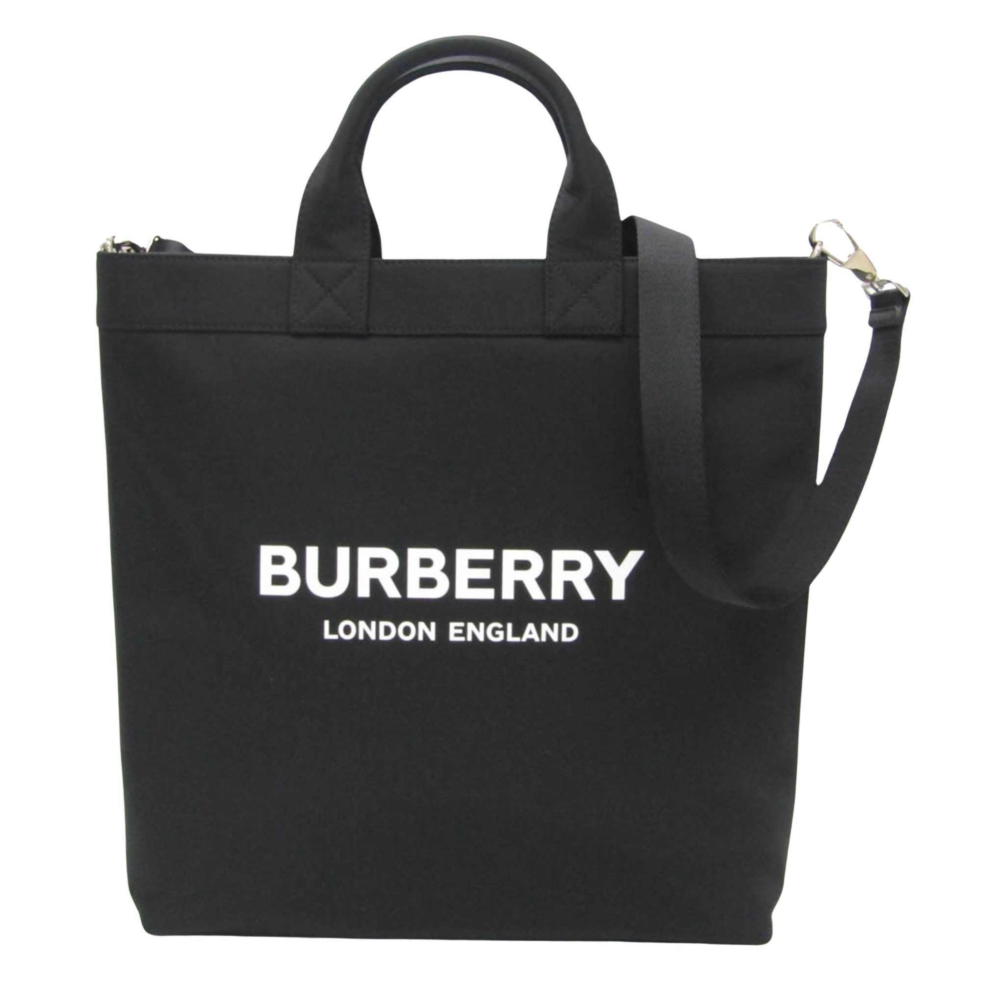 Burberry Artie Black Synthetic Tote Bag (Pre-Owned) Size ONE SIZE - 1 Thumbnail