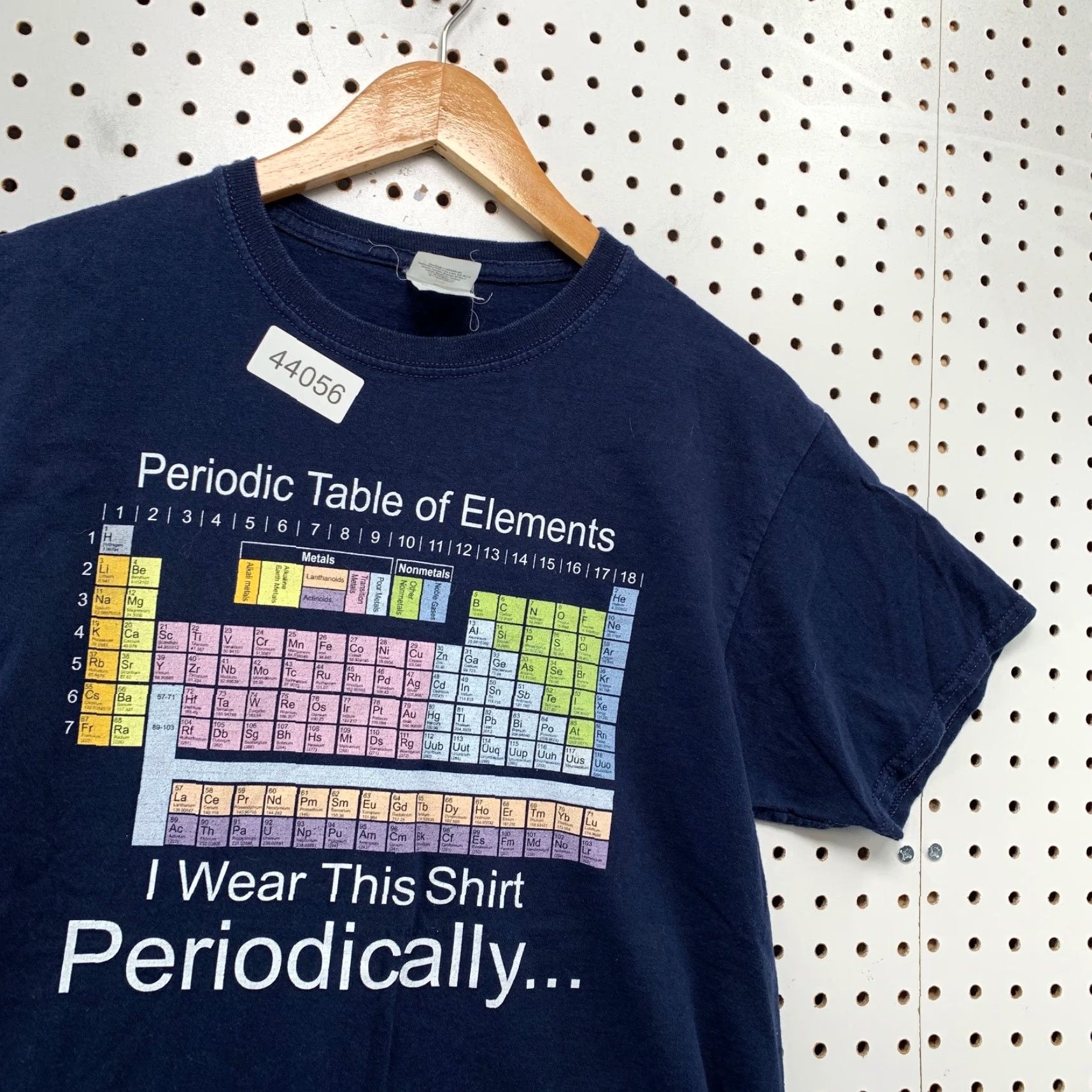 Vintage VINTAGE Periodic Table Funny Shirt Men M Blue TEE Graphic Size US M / EU 48-50 / 2 - 6 Thumbnail