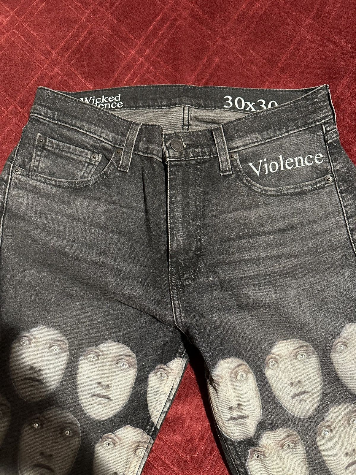 Designer × Vintage Lost Eye Jewel Pants Size US 30 / EU 46 - 5 Thumbnail