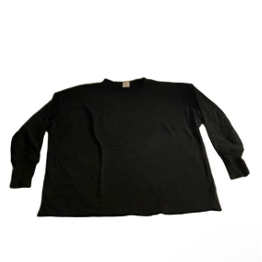 Other Minimalist Cozy Black Long Sleeve Lounge Sweatshirt XS Size XS / US 0-2 / IT 36-38 - 2 Thumbnail