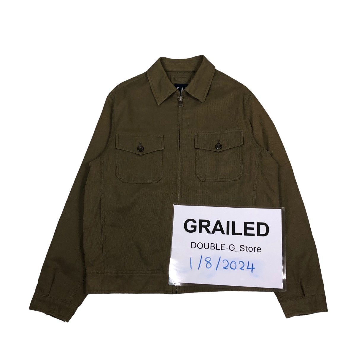 Japanese Brand 📌VINTAGE BIKER JACKET GAP MILITARY DESIGN CARGO POCKET Size US M / EU 48-50 / 2 - 1 Thumbnail