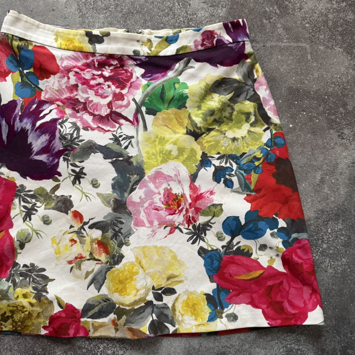 Alice + Olivia × Japanese Brand Alice + Olivia Multicolour Floral Mini Skirt Size 26" / US 2 / IT 38 - 6 Thumbnail
