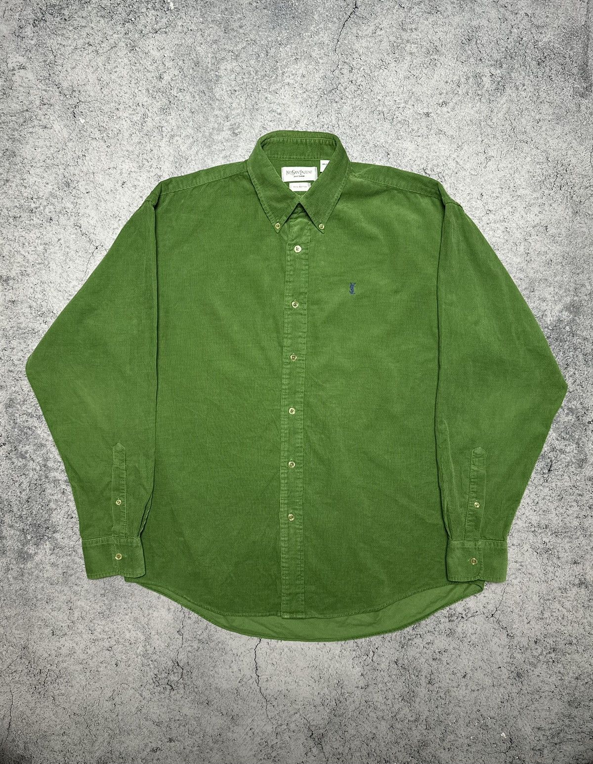 Vintage YSL Yves Saint Laurent Corduroy Velvet Shirt