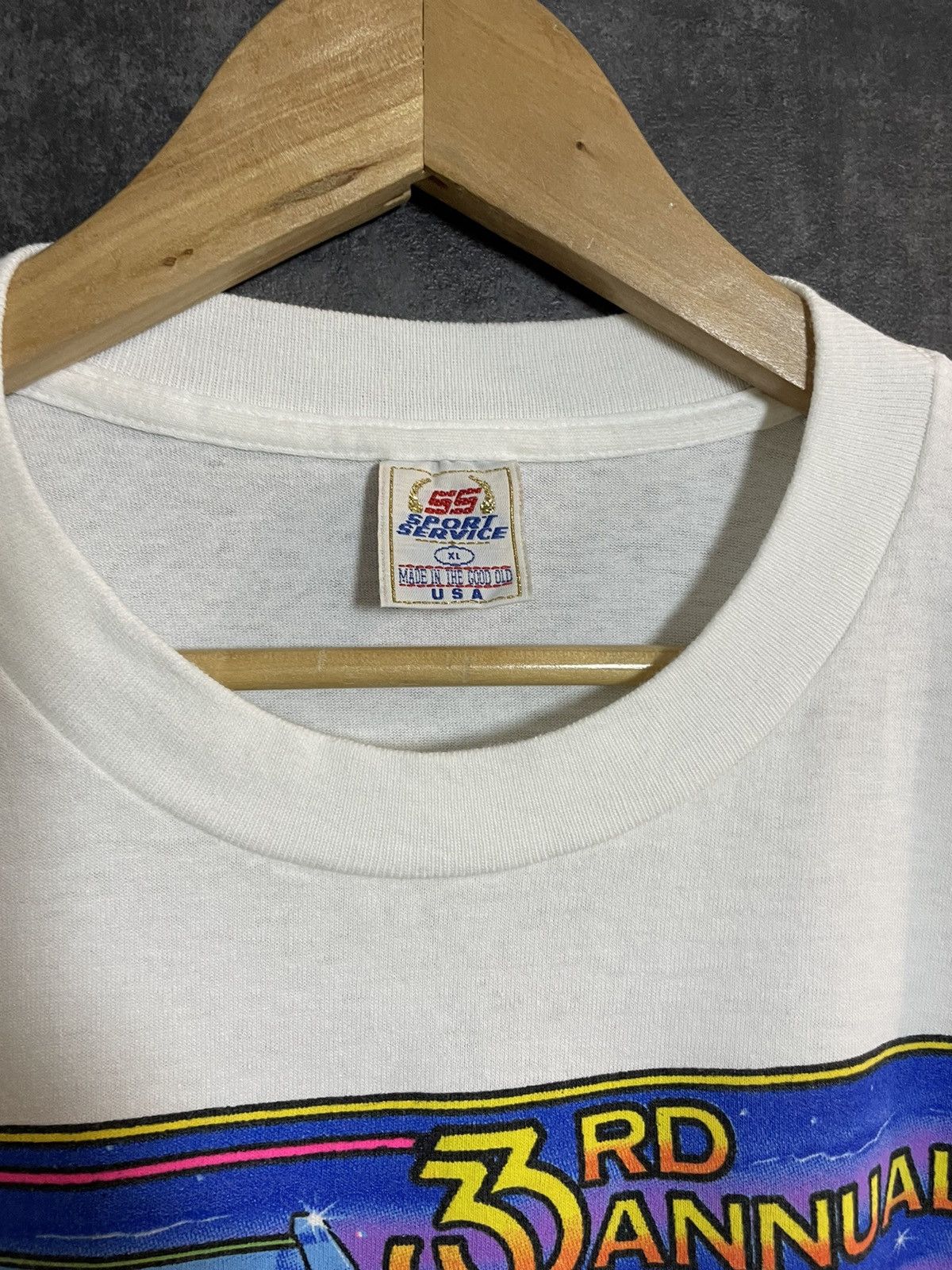 Vintage Vintage 90s Nhra Winston Drag Racing Chief Tshirt USA Fox Size US XL / EU 56 / 4 - 9 Thumbnail